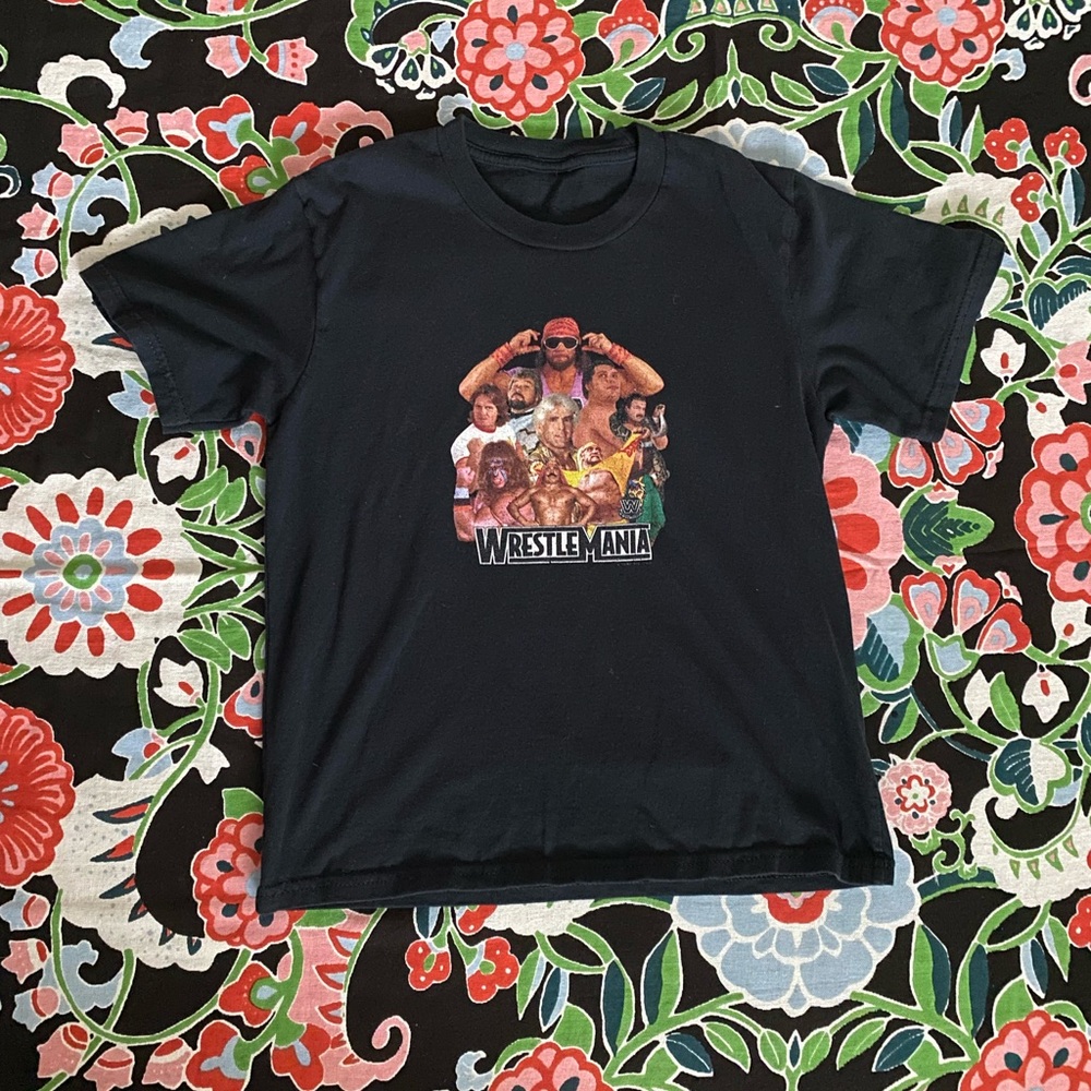 WrestleMania Black Crop Top